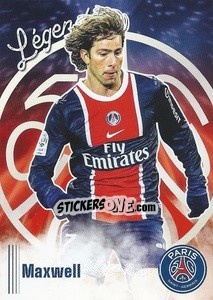 Sticker Maxwell - Paris Saint-Germain 50 ans n. C24 - Panini