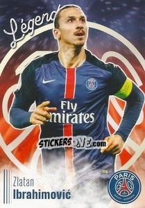 Sticker Zlatan Ibrahimovic - Paris Saint-Germain 50 ans - Panini