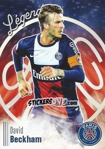 Sticker David Beckham - Paris Saint-Germain 50 ans - Panini
