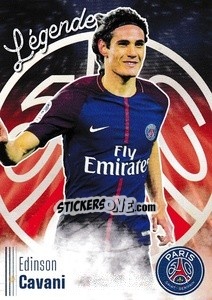 Cromo Edinson Cavani - Paris Saint-Germain 50 ans - Panini