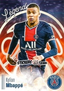 Cromo Kylian Mbappe - Paris Saint-Germain 50 ans - Panini