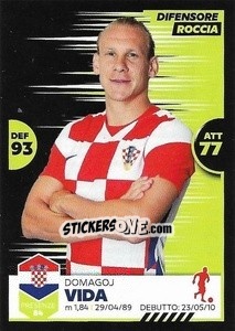 Sticker Domagoj Vida - Unici 2021 n. 8 - Panini