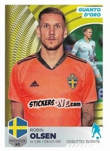 Sticker Robin Olsen - Unici 2021 n. 9 - Panini