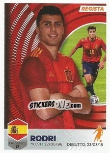 Sticker Rodri - Unici 2021 n. 13 - Panini