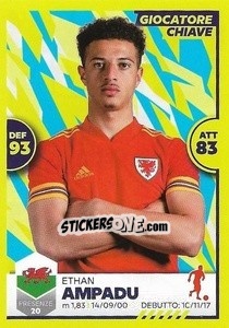 Sticker Ethan Ampadu - Unici 2021 n. 15 - Panini