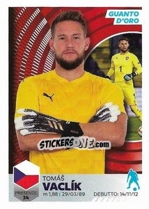 Sticker Tomas Vaclik - Unici 2021 - Panini