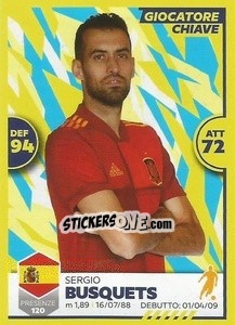 Sticker Sergio Busquets - Unici 2021 n. 22 - Panini