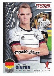 Sticker Matthias Ginter - Unici 2021 n. 27 - Panini