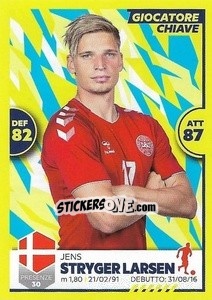 Sticker Jens Stryger Larsen - Unici 2021 n. 28 - Panini
