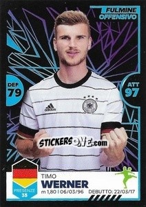 Figurina Timo Werner - Unici 2021 - Panini