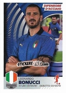 Sticker Leonardo Bonucci - Unici 2021 n. 36 - Panini