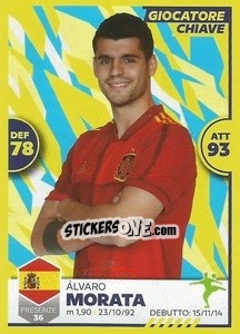 Figurina Alvaro Morata - Unici 2021 - Panini