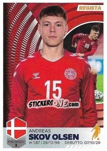 Sticker Andreas Skov Olsen - Unici 2021 n. 40 - Panini