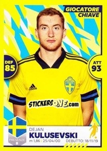 Sticker Dejan Kulusevski - Unici 2021 n. 43 - Panini