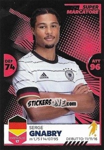 Cromo Serge Gnabry - Unici 2021 - Panini