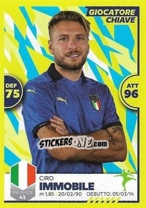 Sticker Ciro Immobile - Unici 2021 n. 46 - Panini