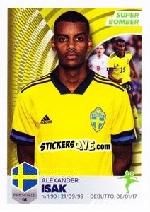 Cromo Alexander Isak - Unici 2021 - Panini