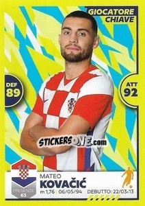 Sticker Mateo Kovacic - Unici 2021 n. 53 - Panini