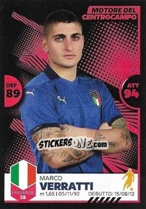 Sticker Marco Verratti - Unici 2021 n. 55 - Panini