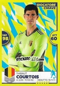 Sticker Thibaut Courtois - Unici 2021 n. 56 - Panini