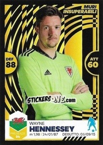 Sticker Wayne Hennessey - Unici 2021 n. 66 - Panini