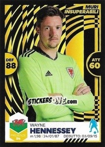 Sticker Wayne Hennessey - Unici 2021 - Panini