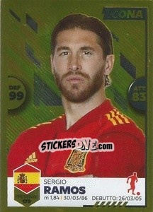 Sticker Sergio Ramos - Unici 2021 n. 68 - Panini