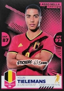 Sticker Youri Tielemans - Unici 2021 n. 69 - Panini