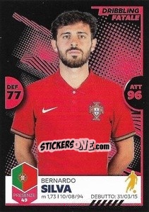 Figurina Bernardo Silva - Unici 2021 - Panini