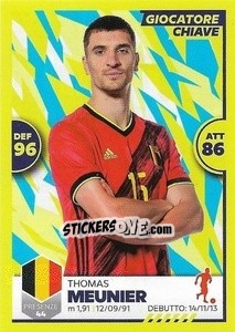 Figurina Thomas Meunier - Unici 2021 - Panini