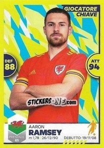 Sticker Aaron Ramsey - Unici 2021 - Panini