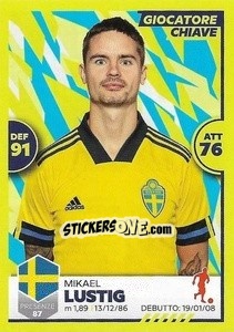 Sticker Mikael Lustig - Unici 2021 n. 84 - Panini