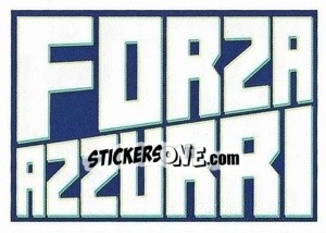 Sticker Forza Azzurri - Unici 2021 n. 95 - Panini