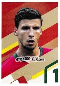 Sticker Rúben Dias - Portugal - Fome de Vencer 2021 n. 23 - Panini