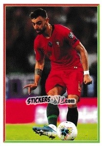 Sticker Bruno Fernandes - Portugal - Fome de Vencer 2021 n. 74 - Panini