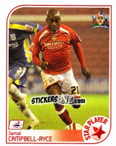 Sticker Jamal Campbell-Ryce - Coca-Cola Championship 2008-2009 n. 9 - Panini