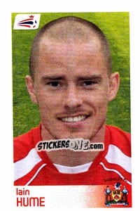 Sticker Iain Hume - Coca-Cola Championship 2008-2009 n. 17 - Panini