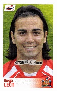 Sticker Diego Leon - Coca-Cola Championship 2008-2009 n. 19 - Panini