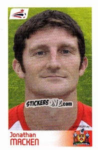 Sticker Jonathan Macken - Coca-Cola Championship 2008-2009 n. 24 - Panini
