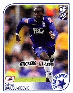 Sticker Quincy Owusu-Abeyie - Coca-Cola Championship 2008-2009 n. 29 - Panini