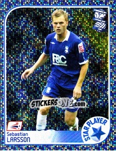 Sticker Sebastian Larsson - Coca-Cola Championship 2008-2009 n. 30 - Panini