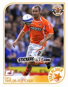 Sticker Gary Taylor-Fletcher - Coca-Cola Championship 2008-2009 n. 52 - Panini