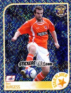 Sticker Ben Burgess - Coca-Cola Championship 2008-2009 n. 53 - Panini