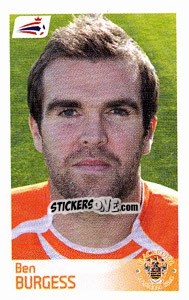 Sticker Ben Burgess - Coca-Cola Championship 2008-2009 n. 68 - Panini