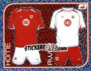 Sticker Bristol City Kits - Coca-Cola Championship 2008-2009 n. 72 - Panini