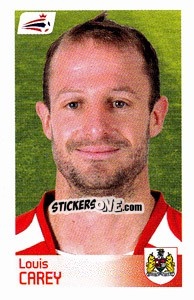 Sticker Louis Carey - Coca-Cola Championship 2008-2009 n. 82 - Panini