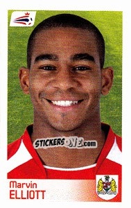 Sticker Marvin Elliott - Coca-Cola Championship 2008-2009 n. 89 - Panini