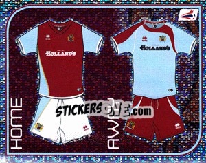 Sticker Burnley Kits - Coca-Cola Championship 2008-2009 n. 94 - Panini