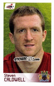 Sticker Steven Caldwell - Coca-Cola Championship 2008-2009 n. 102 - Panini