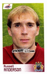 Sticker Russell Anderson - Coca-Cola Championship 2008-2009 n. 110 - Panini